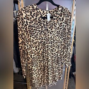 H&M Leopard Print Mini Dress 🐆 Size 2